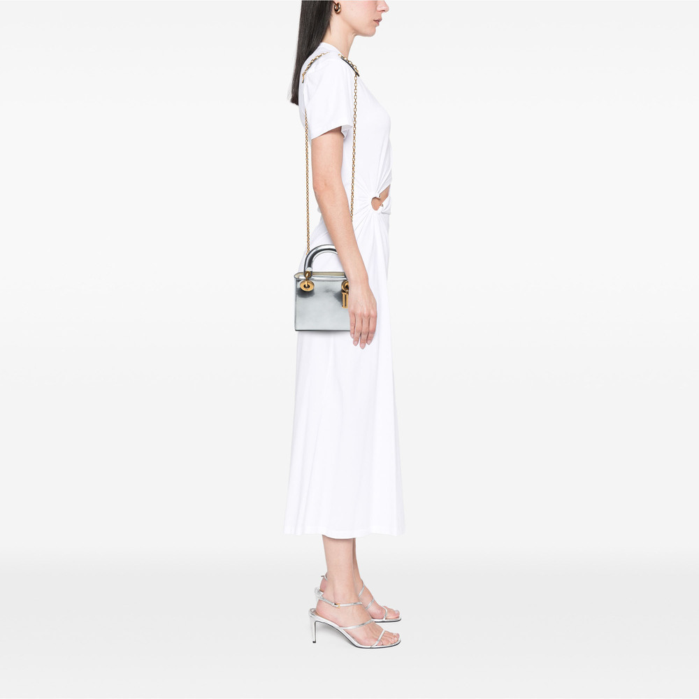 Pre-Loved Dior Mini Metallic Patent Lady Dior - Picture 6 of 6